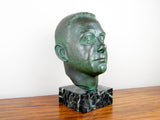 Signed Bronze Male Bust Sculpture by Nadia Scarpitta - Yesteryear Essentials
 - 7