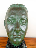 Signed Bronze Male Bust Sculpture by Nadia Scarpitta - Yesteryear Essentials
 - 10