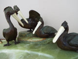 Antique Austrian Bronze Pelican Sculpture Desk Set - Yesteryear Essentials
 - 5