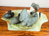 Antique Austrian Bronze Pelican Sculpture Desk Set - Yesteryear Essentials
 - 6