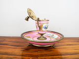 Antique French Pink Porcelain and Ormolu Decorative Desk Inkwell ~ Sevres Style - Yesteryear Essentials
 - 3