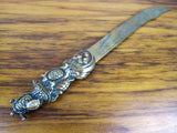 Japanese Shakudo Meiji Era Letter Opener - Yesteryear Essentials
 - 1