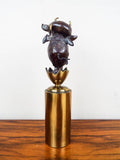 Vintage Signed Charles Bragg Limited Edition Deviled Egg Bronze & Brass Sculpture - Yesteryear Essentials
 - 4