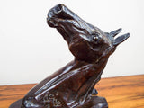 Vintage Bronze Horse Head Sculpture Recast After Charles Marion Russell - Yesteryear Essentials
 - 6