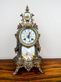 French Louis XV Style 19th C Vincenti Sevres Style Mantel Clock - Yesteryear Essentials
 - 12