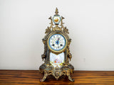 French Louis XV Style 19th C Vincenti Sevres Style Mantel Clock - Yesteryear Essentials
 - 1