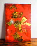 Igor de Kansky Abstract Art Lacquer Painting ~ 24" by 16" - Yesteryear Essentials
 - 3