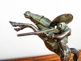 Antique Austrian Bronze Cowboy Figurine ~ 6" - Yesteryear Essentials
 - 10