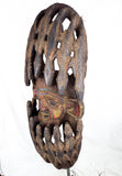 Vintage African Wooden Carved & Beaded Ceremonial Mask - Yesteryear Essentials
 - 8