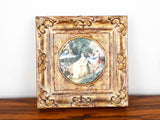 Antique 19th C Framed Miniature Scenic Paintings After Boucher - Yesteryear Essentials
 - 11