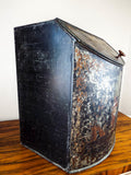 Antique Huge Lithograph English Breakfast Tea Tin Canister Bin Henry Troemner