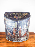 Antique Huge Lithograph English Breakfast Tea Tin Canister Bin Henry Troemner