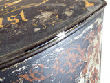 Antique Huge Lithograph English Breakfast Tea Tin Canister Bin Henry Troemner