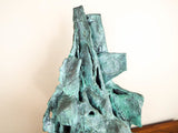Abstract Brutalist Bronze Sculpture of Wallace Stevens Poem - Yesteryear Essentials
 - 7