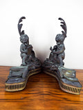 Antique French Bronze Chenets Cherub Sculptures - Yesteryear Essentials
 - 6