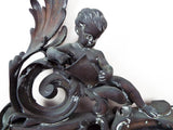 Antique French Bronze Chenets Cherub Sculptures - Yesteryear Essentials
 - 4