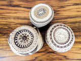 Set of 3 Soft Twined Klamath Modoc Small Baskets w Quill Decoration - Yesteryear Essentials
 - 10