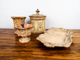 Antique 19th Century European S & B Sarreguemines Style Pottery Boudoir Set - Yesteryear Essentials
 - 5