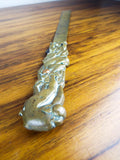 Vintage Japanese Shakudo Meiji Era Macaque Letter Opener - Yesteryear Essentials
 - 5