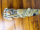 Vintage Japanese Shakudo Meiji Era Macaque Letter Opener - Yesteryear Essentials
 - 8