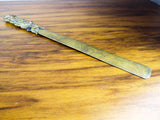 Vintage Japanese Shakudo Meiji Era Macaque Letter Opener