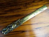 Japanese Shakudo Meiji Era Letter Opener Page Turner - Yesteryear Essentials
 - 1