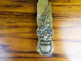 Japanese Shakudo Meiji Era Letter Opener Page Turner - Yesteryear Essentials
 - 4