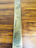 Japanese Shakudo Meiji Era Letter Opener Page Turner