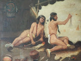 Antique Carl (Karl) Moon Oil on Canvas Painting of Native Americans