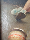 Antique Carl (Karl) Moon Oil on Canvas Painting of Native Americans