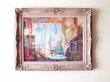 Vintage Original Signed French Gustav Nebel Oil Painting "Antique Shop" - Yesteryear Essentials
 - 9