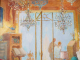 Vintage Original Signed French Gustav Nebel Oil Painting "Antique Shop" - Yesteryear Essentials
 - 11