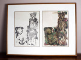 Edward Grant Swayze Abstract Figural Signed Print - Yesteryear Essentials
 - 1