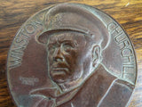 Bronze Winston Churchill Pierre Turin MCMVL Medallion