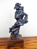Signed Bronze Female Bust Sculpture by  Peter M Fillerup