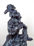 Signed Bronze Female Bust Sculpture by  Peter M Fillerup - Yesteryear Essentials
 - 7