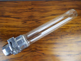 Rare Vintage Retro Dixie Chrome and 12 Sided Glass Tube Cup Dispenser Dispensing Device