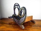Antique Cast Iron Raadvad Deli Country Store Guillotine Bread Slicer Loaf Cutter