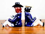 Antique Pair of Staffordshire Porcelain Novelty Figurines