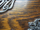 Antique Oak Engraved Humidor Cigar Case