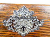 Antique Oak Engraved Humidor Cigar Case - Yesteryear Essentials
 - 5