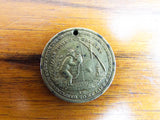 Antique Religious Old Oaken Bucket Temperance Medal