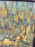 Vintage Art Pair of Landscape Oil Painting Impressionism by M Duval