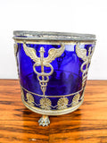Antique Medical Apothecary Caduceus Blue Cobalt Glass Chemist Jar - Yesteryear Essentials
 - 8