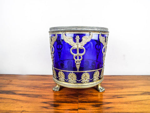 Vintage Cobalt Blue Apothecary Jar w/glass stopper Kimberly's One of a Kind Vintage Cobalt Blue Apothecary Jar w/glass stopper Kimberly's One of a Kind