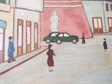 1930s Naive Lowry Style Oil on Canvas Painting by M Simonet - Yesteryear Essentials
 - 11