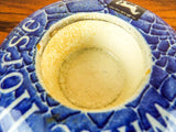 Vintage White Horse Ceramic Stoneware Match Holder Scotch Whiskey Safe Breweriana