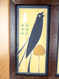 Vintage Arts & Crafts American Motawi Tileworks Bird Signed Tile Art Dard Hunter