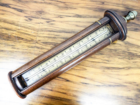 Vintage Weather Thermometer, Vintage Wall Thermometer, Wooden Body