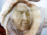 1989 Kathy Whitman Elk Woman Alabaster Sculpture (b. 1952 AZ)